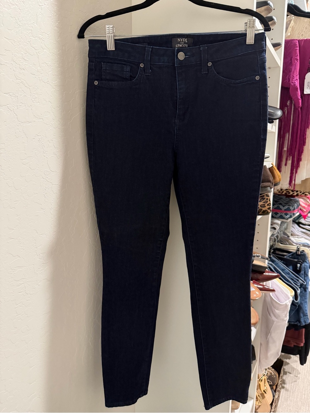 NYDJ Chicos Women's Skinny Jeans in Dark Indigo